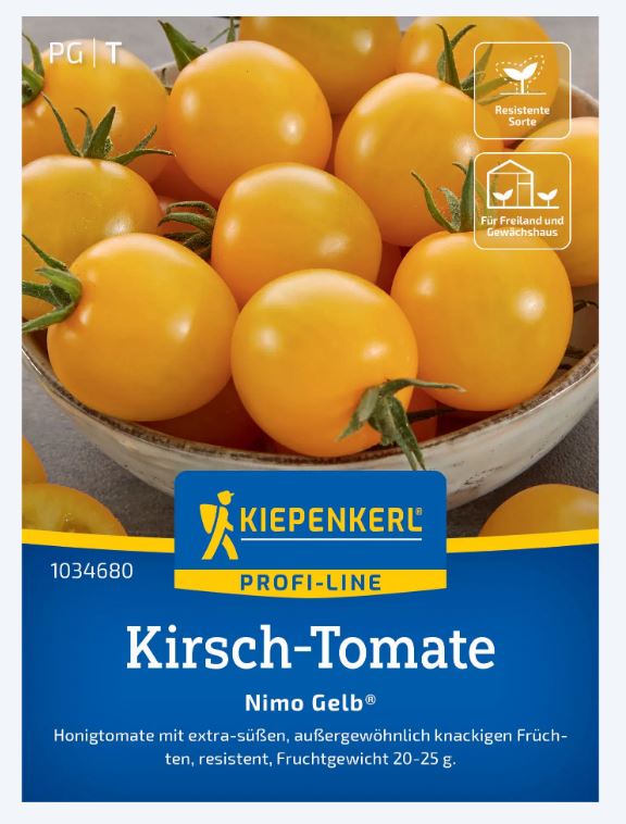 Cseresznyeparadicsom Nimo Gelb (sárga) Kiepenkerl 5 db