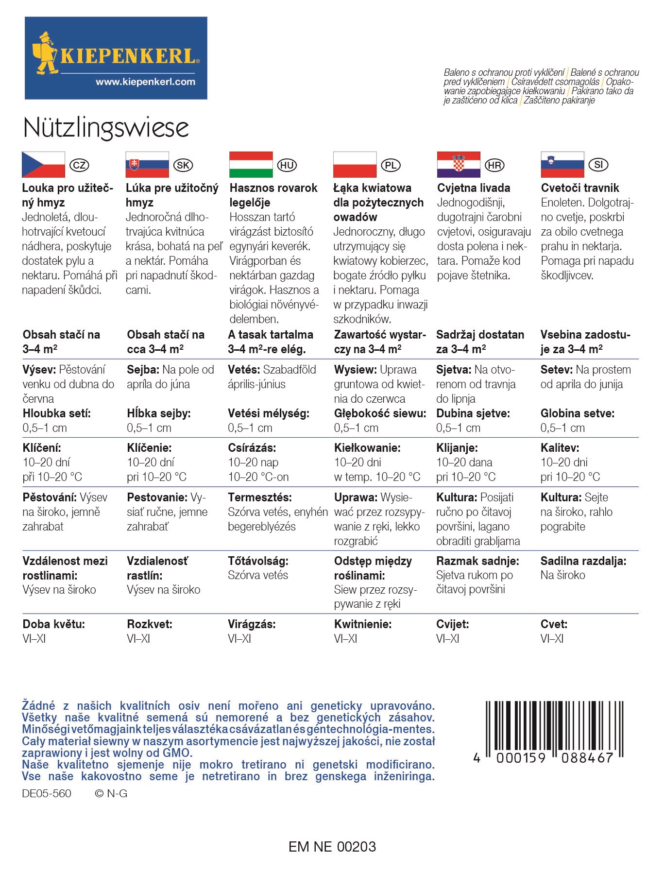 Useful insect pasture Kiepenkerl 3-4 m2