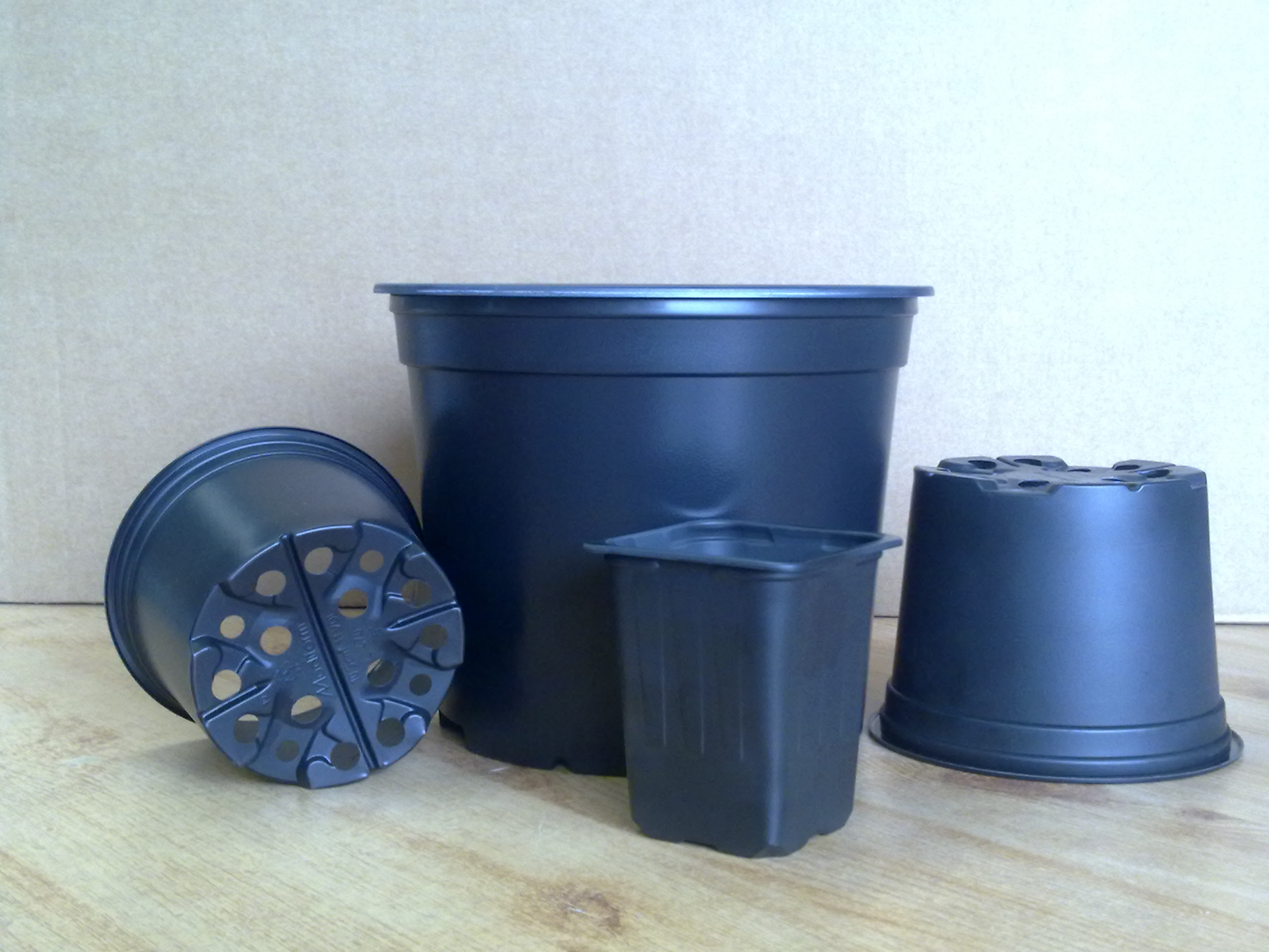 Plastic pots black 12 cm (930 pieces/carton) Göttinger