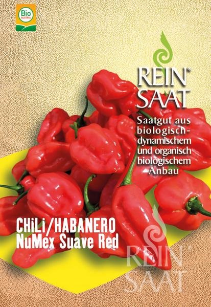 Chilli peppers organic NuMex Suave Red Pure Seed approx. 20 seeds