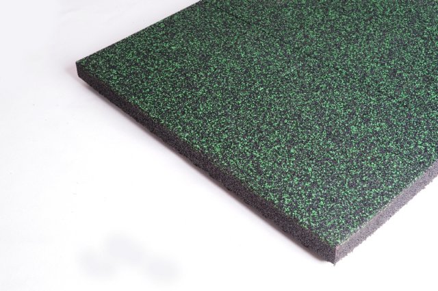 Rubber sheet split Playground Green 60x1000x1000mm