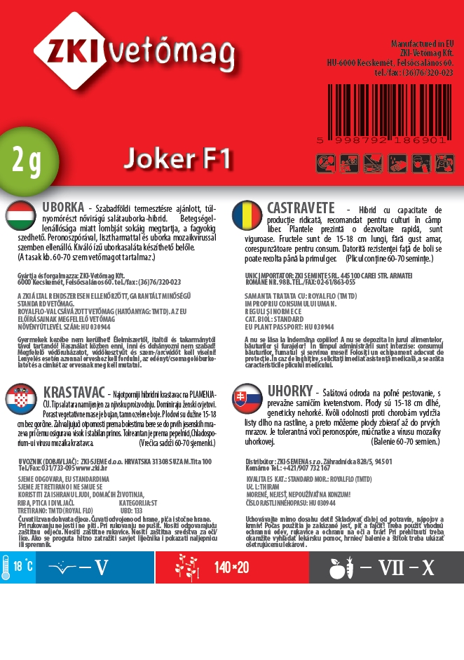 Uborka (saláta) Joker F1 2g ZKI