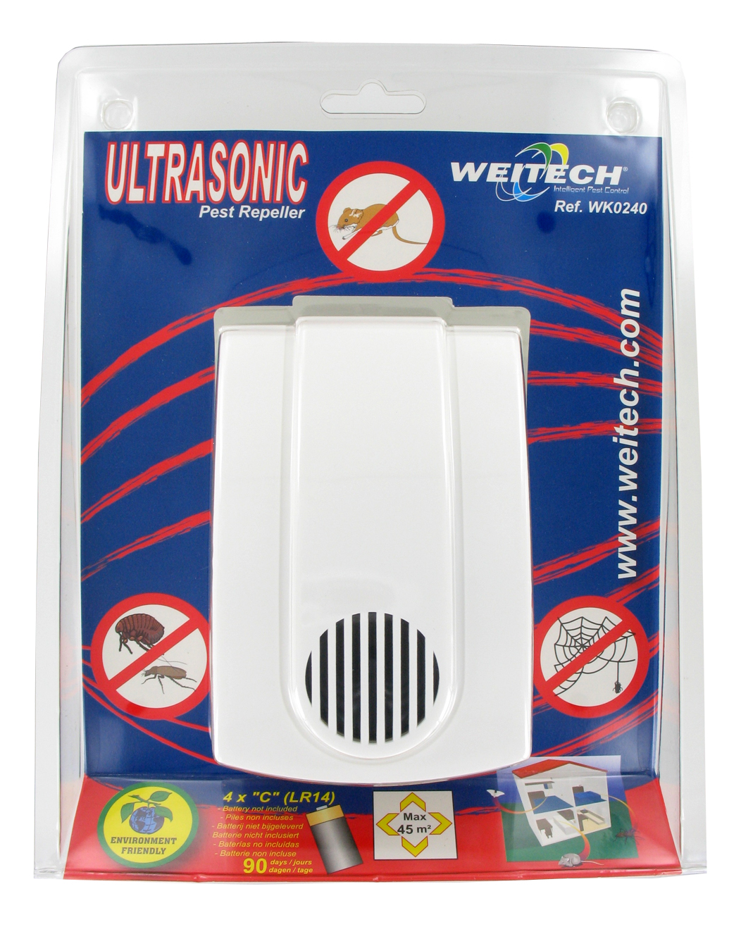 Ultrasonic pest alarm 60m2 Weitech