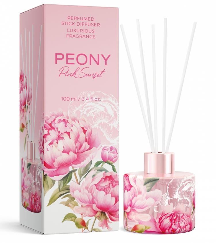 Illatosító-Prémium, pálcás Peony Pink Sunset 100 ml
