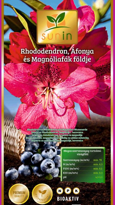 Virágföld PRÉMIUM Rhododendronföld Sunin 50 l
