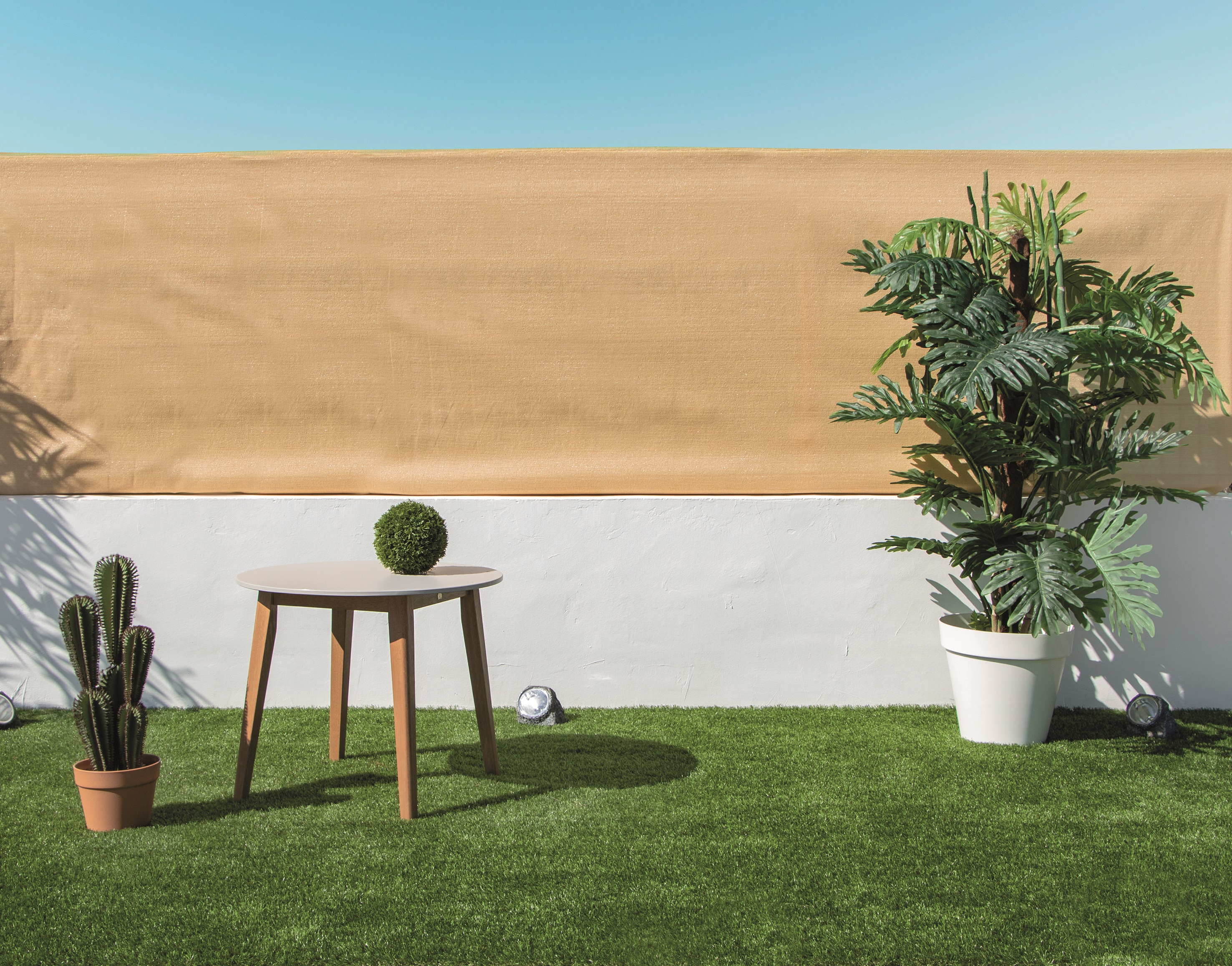 Kerítés háló gomblyukakkal Recynet homok 1x10 m