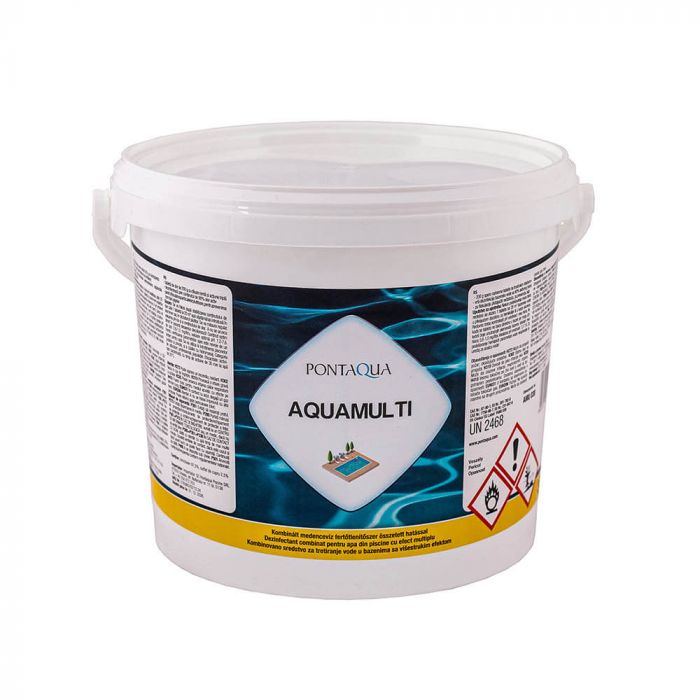 Aquamulti chlorinator, algaecide and flaking agent 3 kg (200g/tablet)