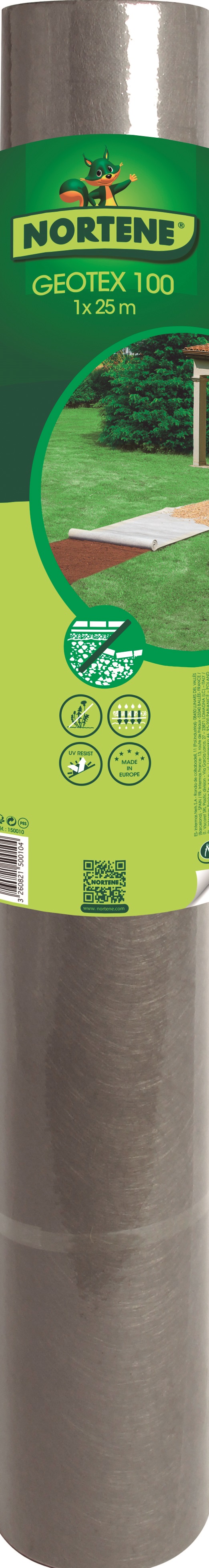 Geotextil 100g/m2 PP talajtakaró 1x10m