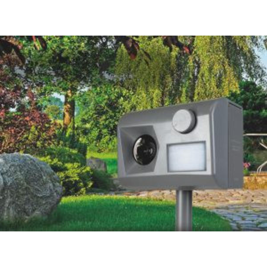 Ultrasonic dog and cat alarm 200m2/ battery or adapter operated/ IP54