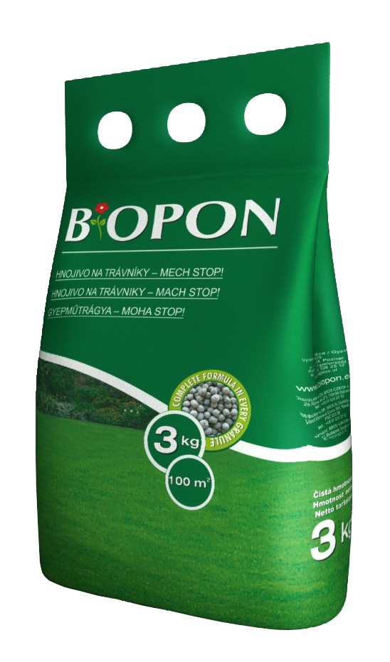 Biopon lawn fertilizer moss-stop 3 kg