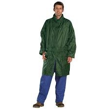 Raincoat long green L