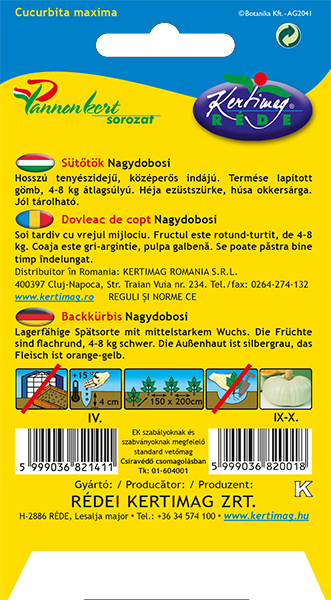 Sütőtök Nagydobosi 3 g