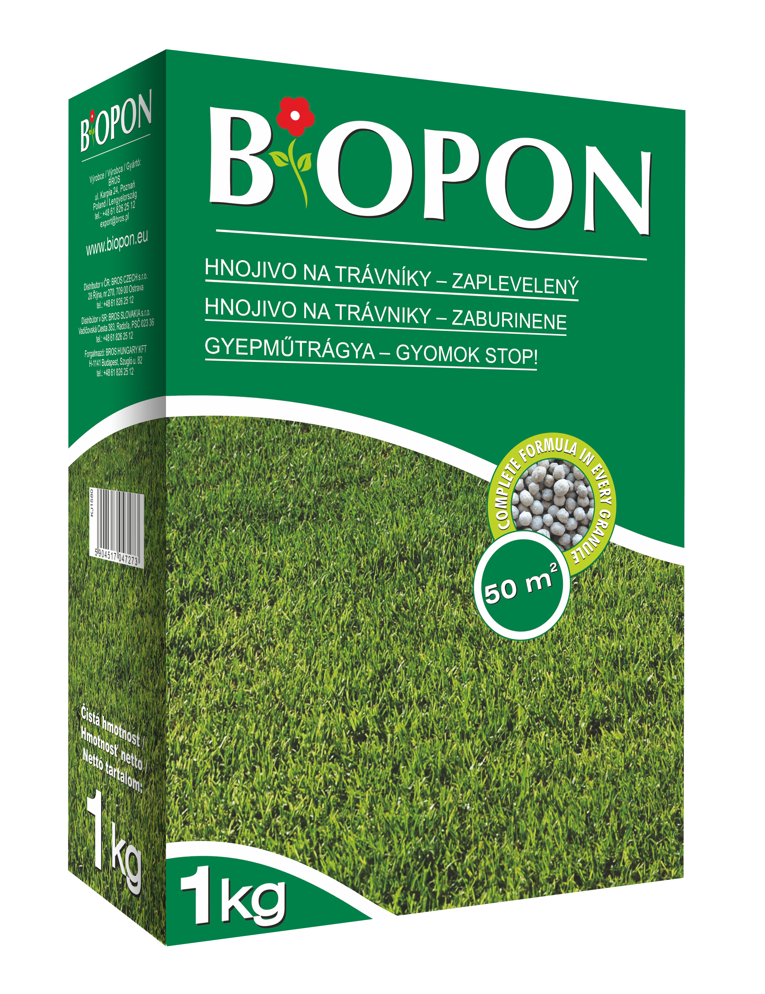 Biopon lawn fertilizer weed-stop 1 kg
