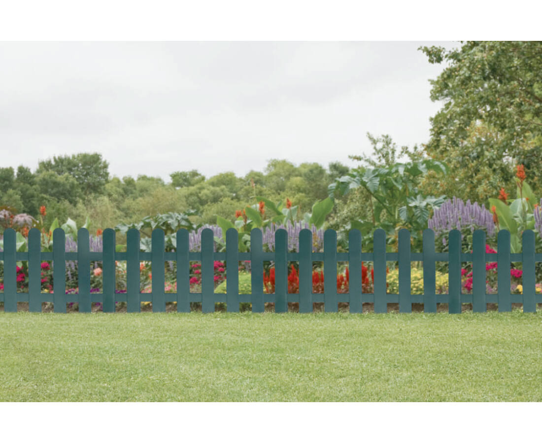Ágyásszegély klasszikus műanyag zöld Farm Border 0,4x0,79m (4 db)