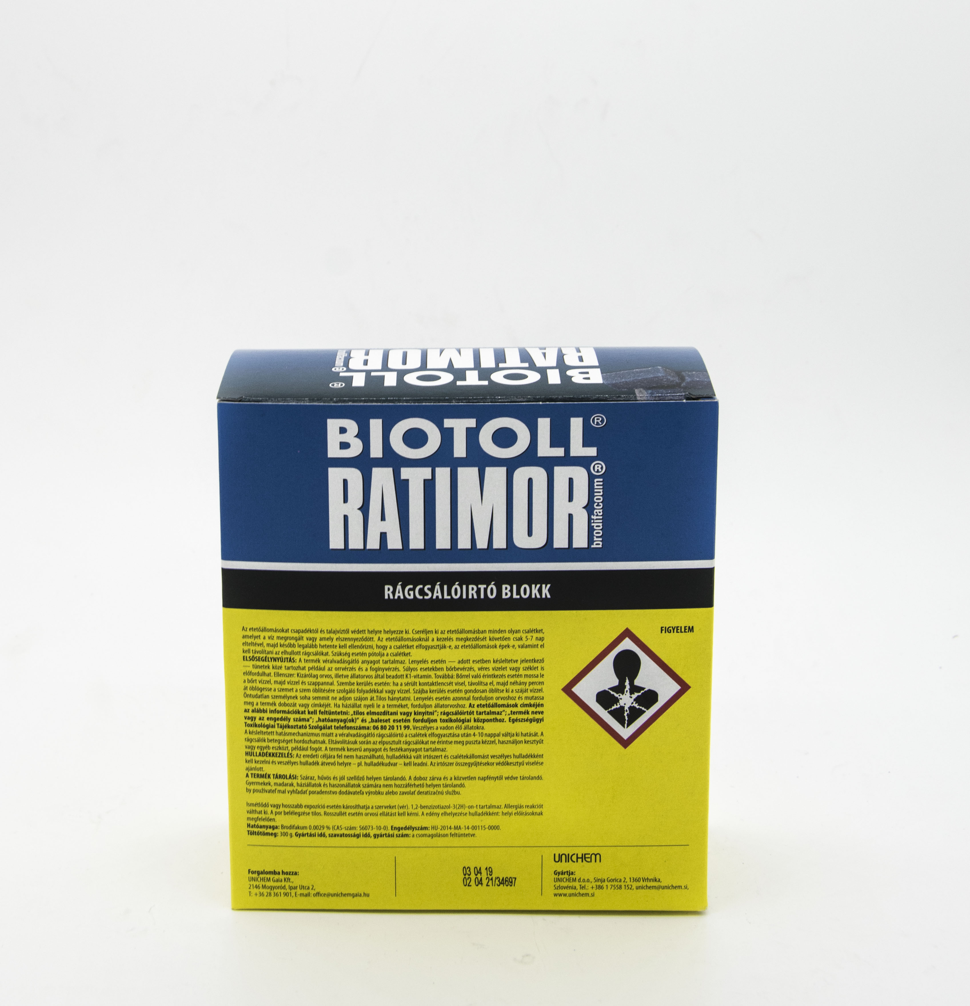 Biotoll Ratimor parfin rodenticide block 300 g