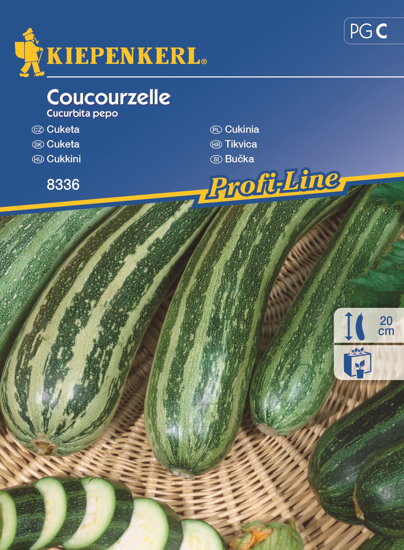 Courgette Coucourzelle min. 8 seeds Kipenkerl