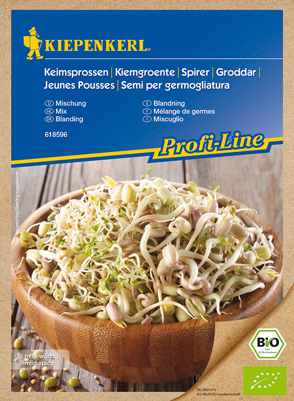 Sprouted seeds Bio Mix (alfalfa, mung bean, mustard) Kiepenkerl 50 g
