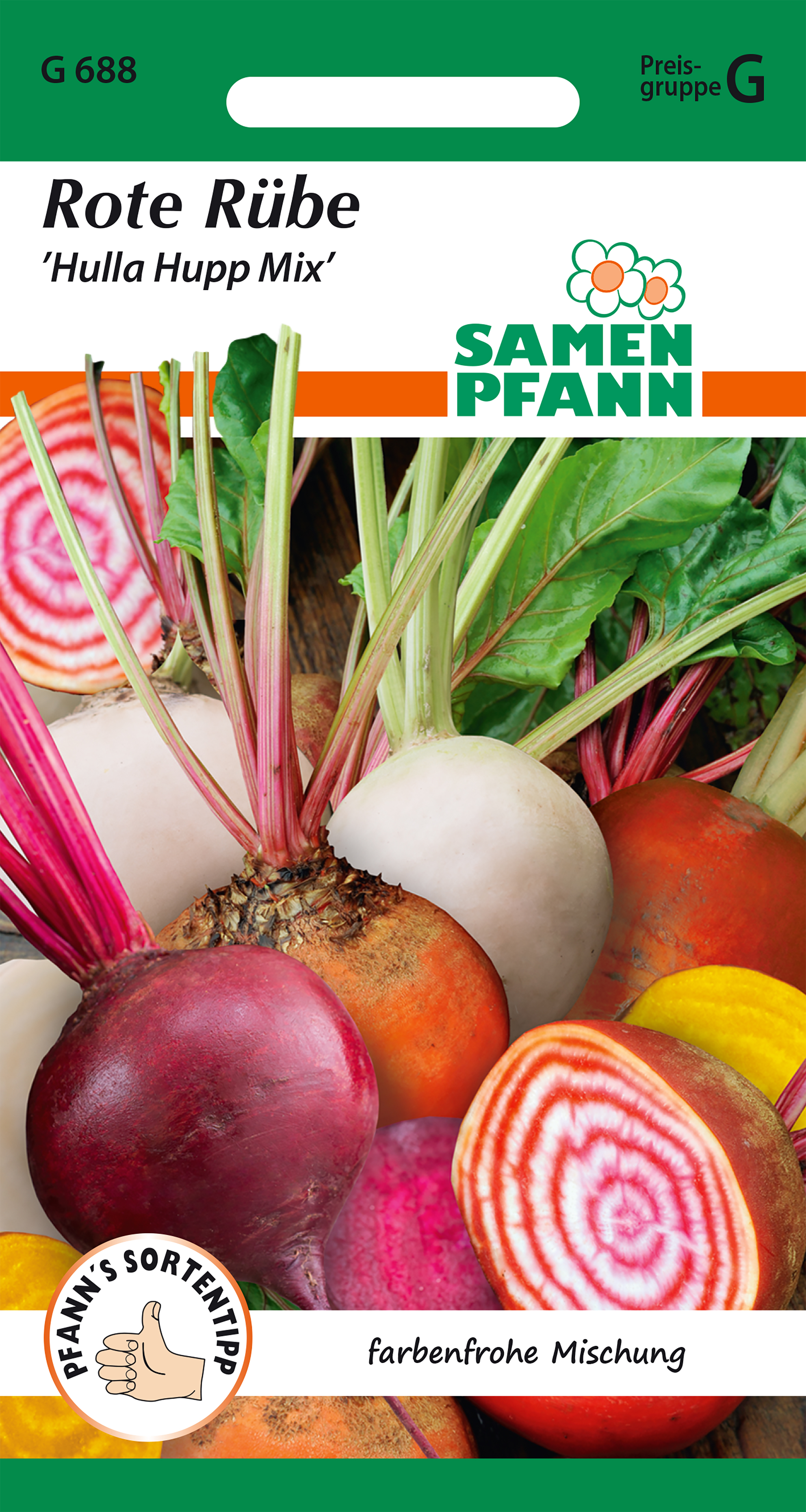 Striped beetroot Hulla Hupp Mix approx 3 m2 Seed Pfann