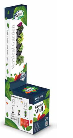 Zöldfal elem készlet 5 db-os DIY közeges ültetéshez