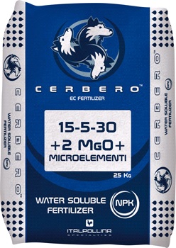 Cerbero vízoldható műtrágya 15-5-30+2MgO+TE 25 kg