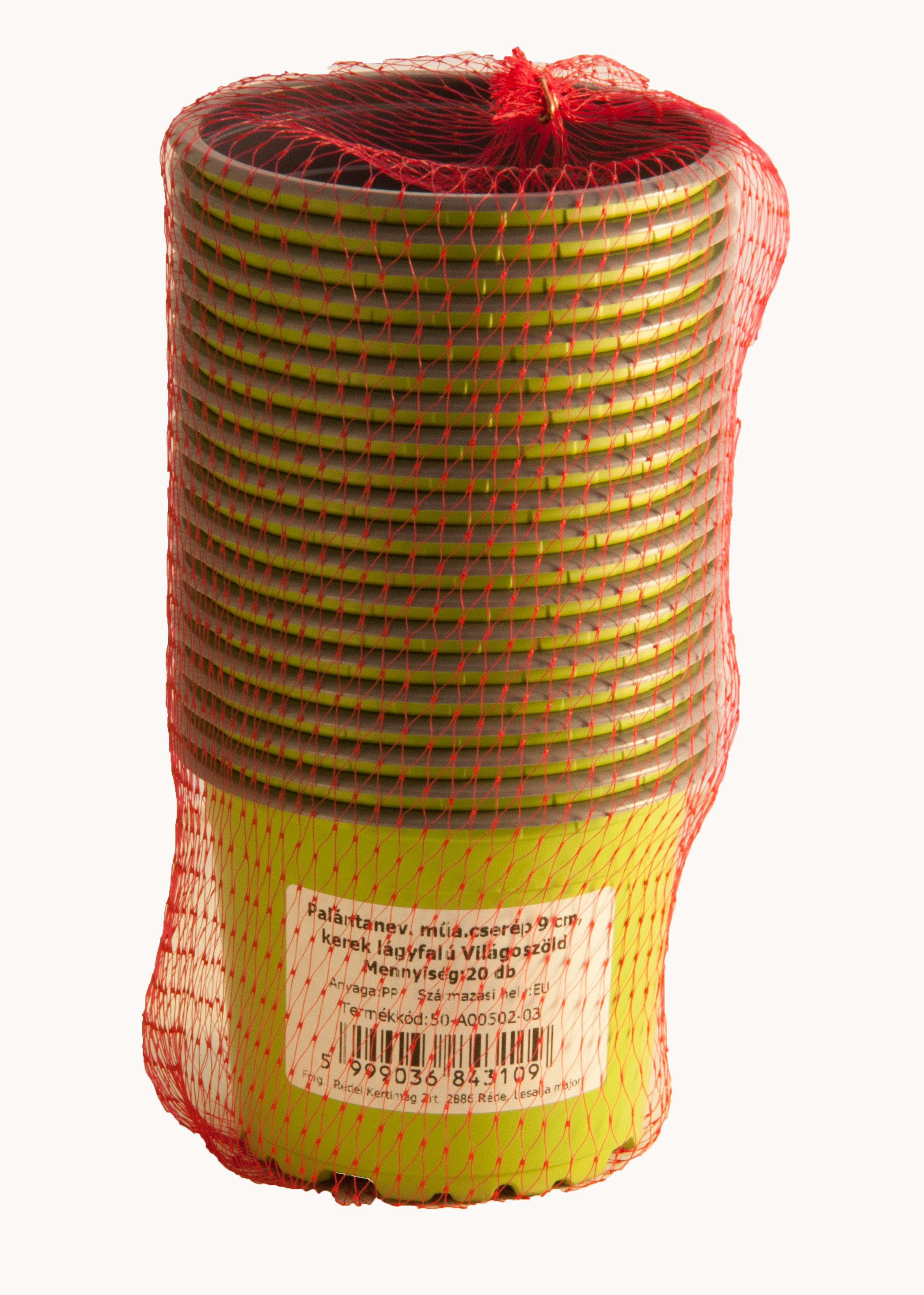 Palántanevelő cserép 9 cm (20db) világoszöld