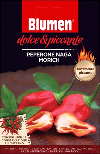 Naga morich pepperoni - very hot flowers (approx. 10-20 seeds)