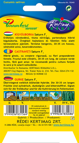 Cucumber Saturn F1 10 seeds