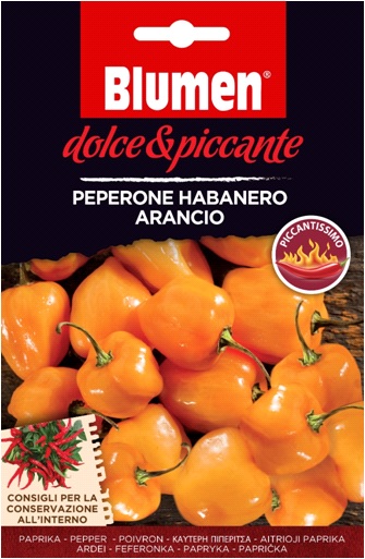 Orange habanero peppers - extremely hot Flowers (approx. 10-20 seeds)