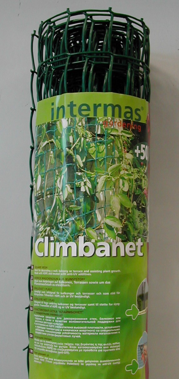 Square grid Climbanet 43 green 0,5x25 m (46x44)