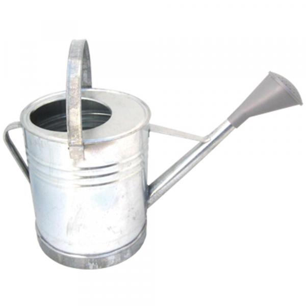Galvanized watering can 12 l, with rose