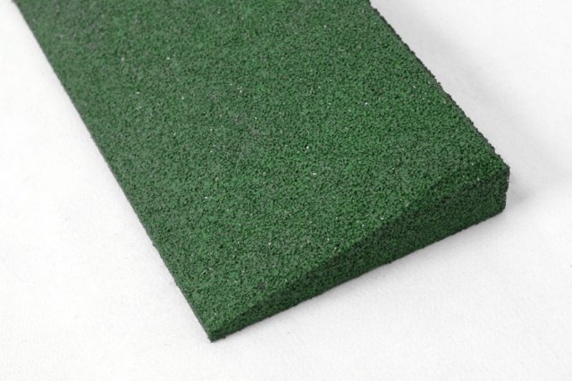 Rubber sheet starter profile 60mm thick Green 1000x250mm
