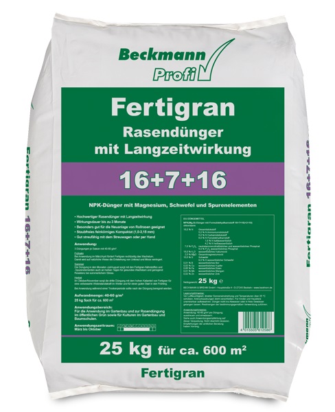 Beckmann long lasting lawn manure 16-7-16 25kg