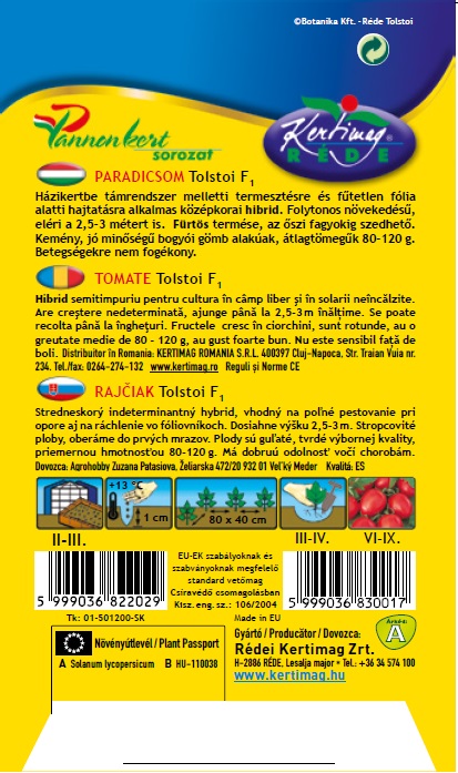 Tomatoes Tolstoy F1 20 seeds