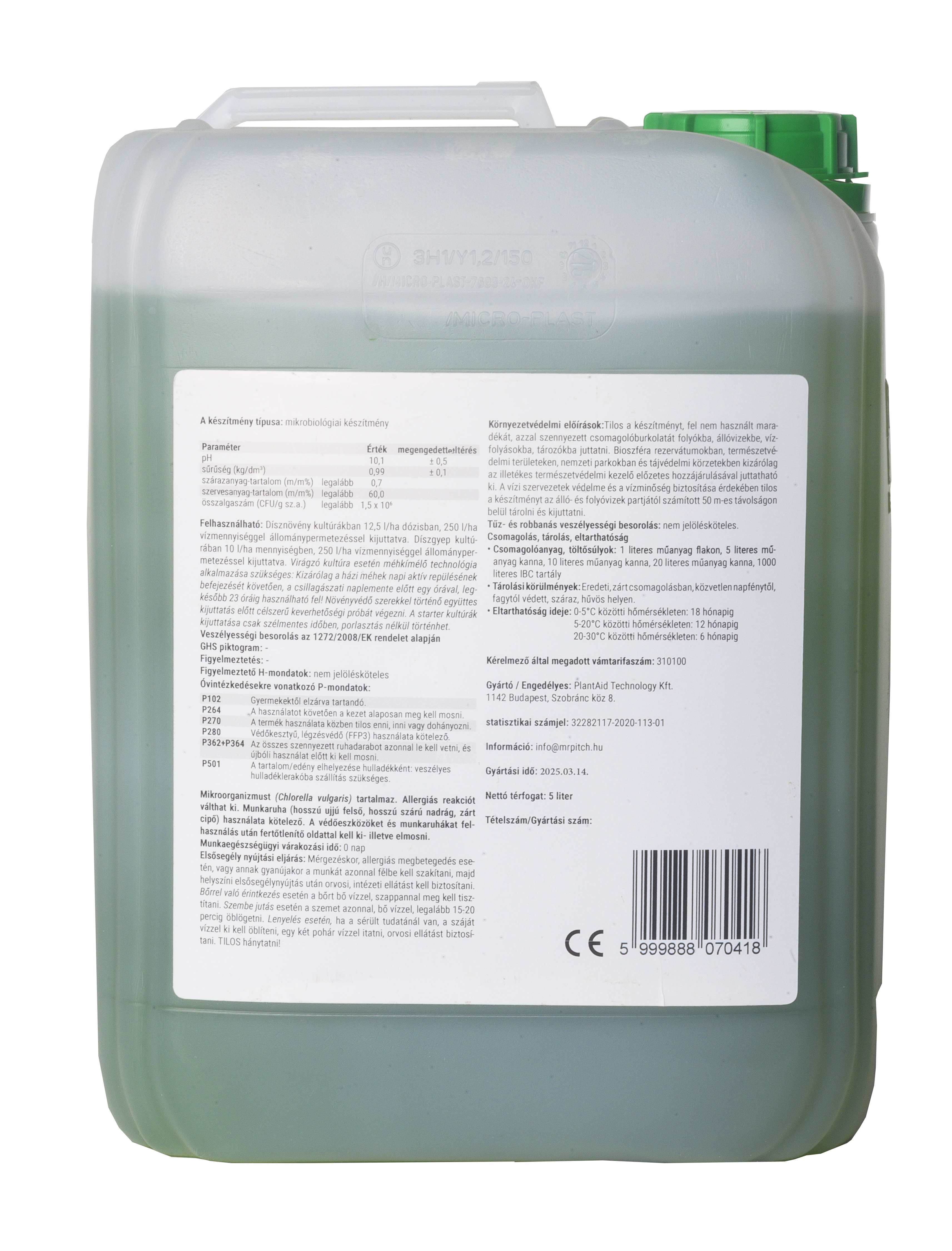 Mr. Pitch Pázsit Pro Alga+ 5 l