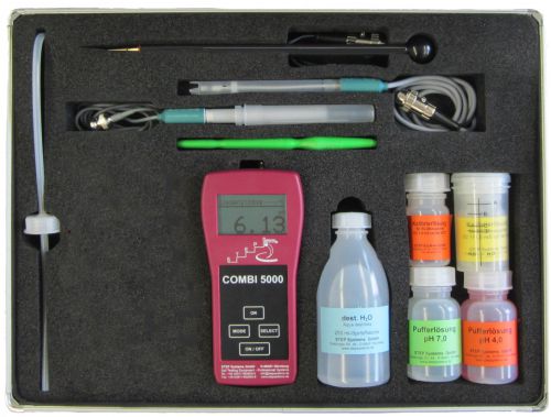 Combi 5000 pH, EC, activity and temperature measurement kit