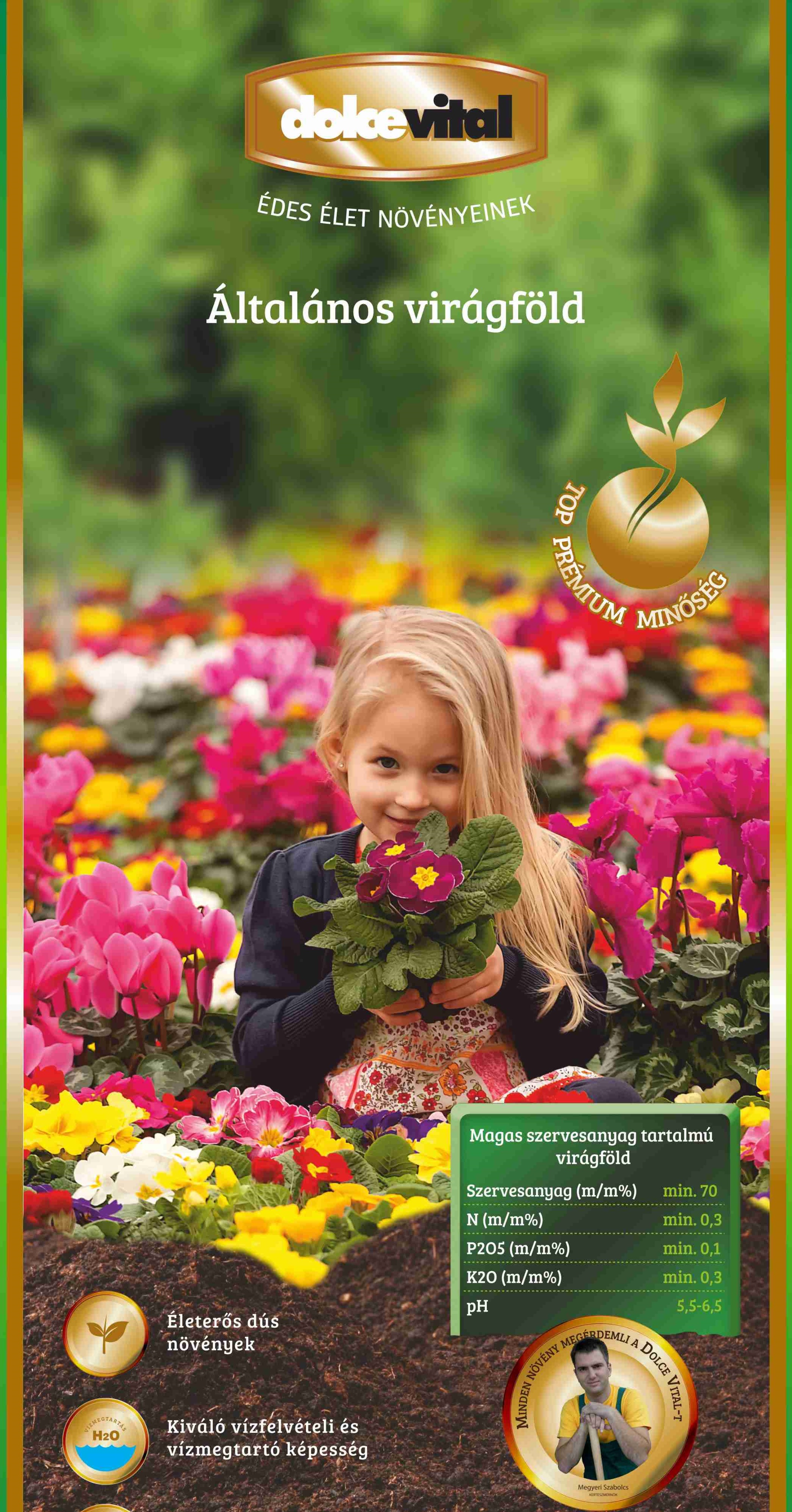 Virágföld TOP PRÉMIUM Általános Dolce Vital 20 l