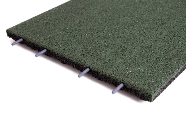 Rubber sheet Playground Green 30x500x500mm