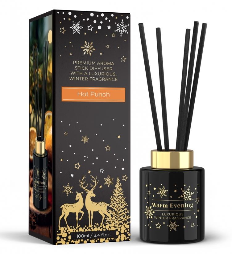 Illatosító-Prémium, pálcás Winter Evening Hot Punch 100 ml
