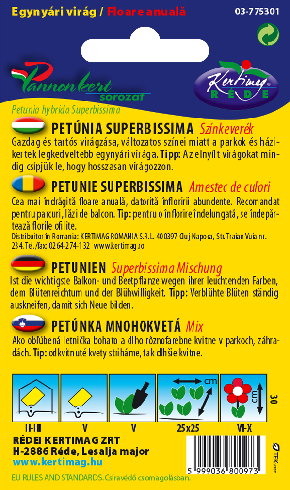 Petunia, large flower colour mix 0,125 g