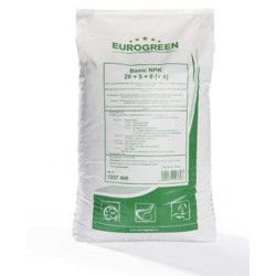 Eurogreen Basic Turf NPK  gyeptrágya 22+5+8(+2)+B,Fe,Zn 8-10 hét 25 kg