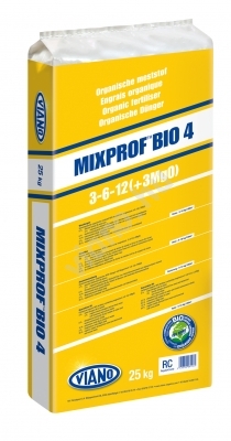 Viano Mixprof Bio 4 szerves trágya 3-6-12 +3MgO 25 kg