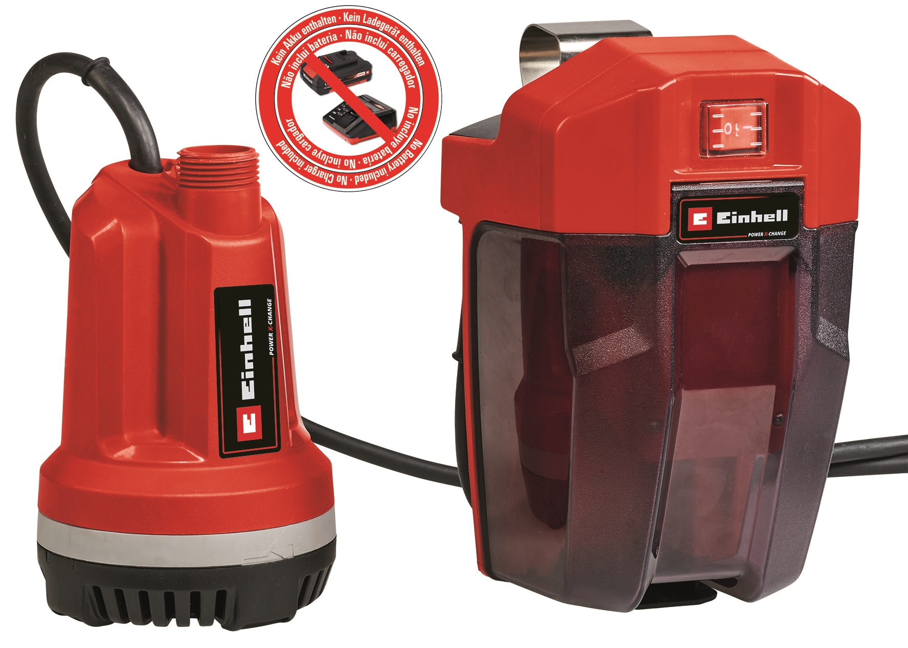 Einhell Rechargeable Submersible Pump GE-PP 18 RB Li - Solo