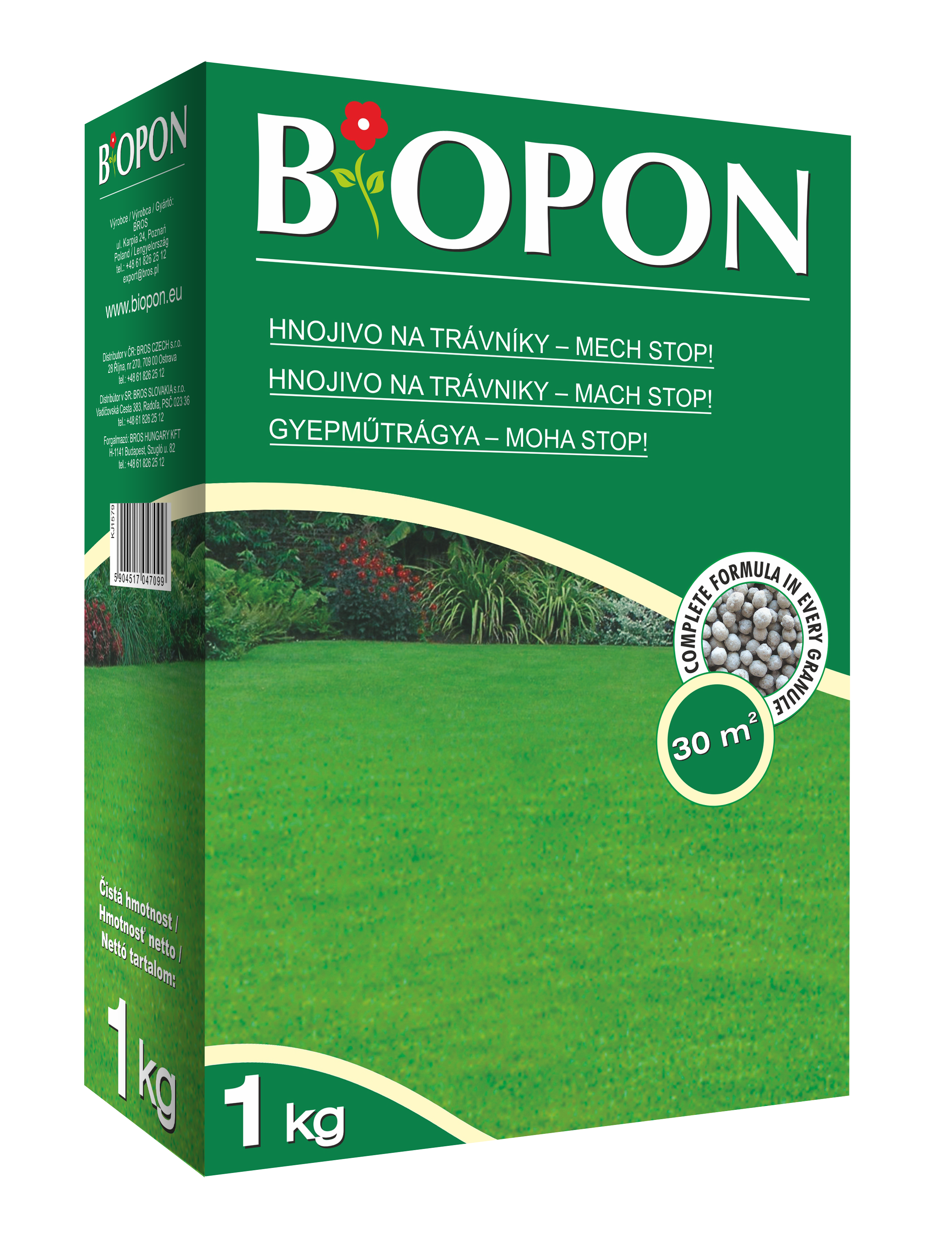 Biopon lawn fertilizer moss-stop 1 kg