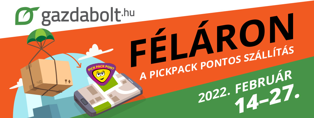 Féláron a csomagpontra szállítás!