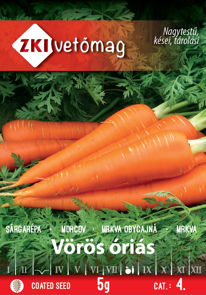 Sárgarépa Vörös óriás 5g ZKI