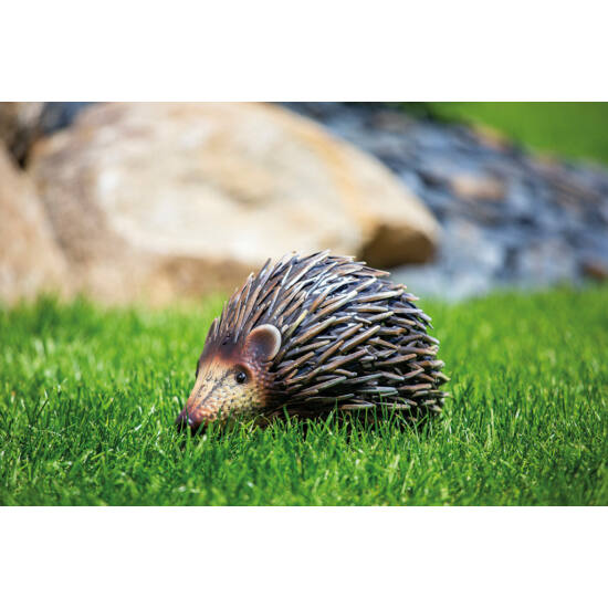 Sün figura fémből barna Hogy 26 x 16 x 16 cm