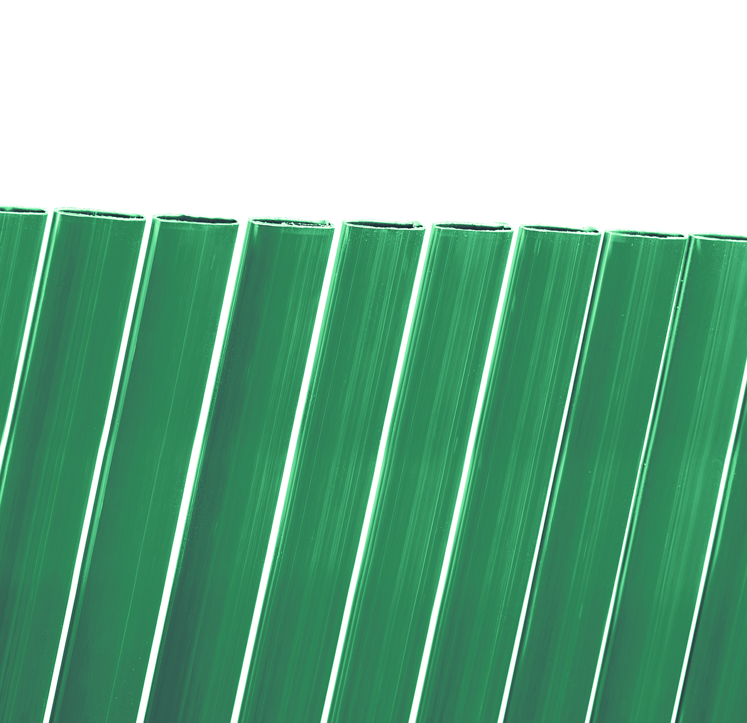 Oval plastic cane Litecane PVC green 1x3 m