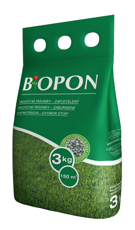 Biopon lawn fertilizer weed-stop 3 kg