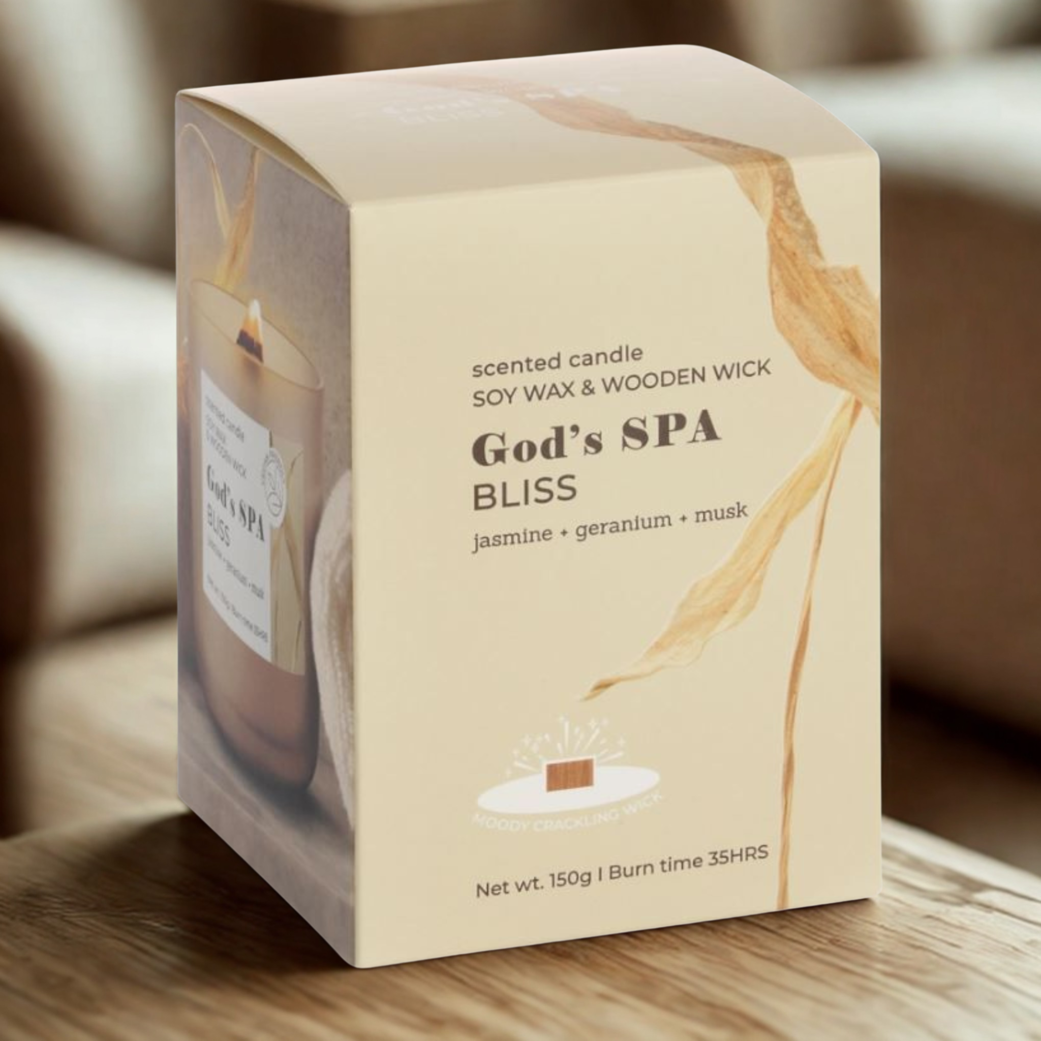 Illatpohár-Prémium, szójaviaszból God's SPA Bliss 150 g