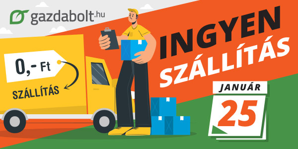 Ingyen szállítási nap a Gazdabolt.hu-n 2022. január 25-én